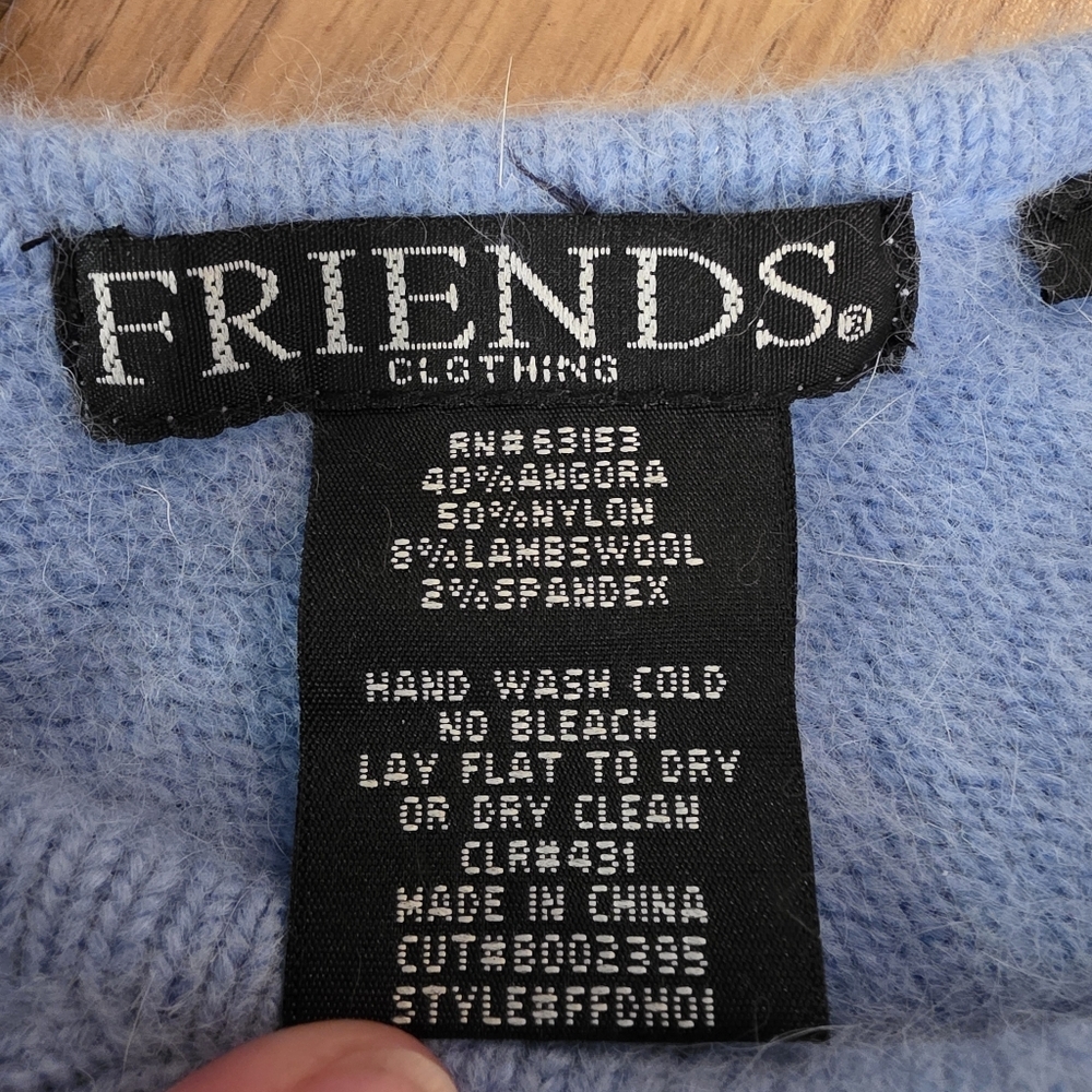 Friends Clothing Angora Blend Sweater- S - Picture 2 of 12